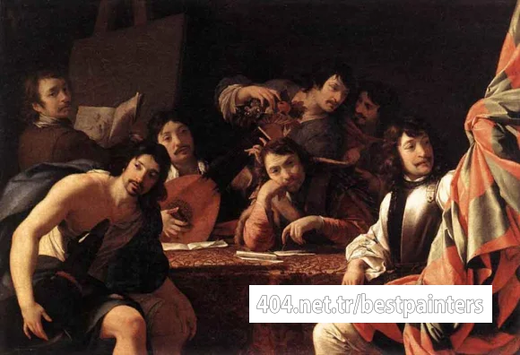 LE_SUEUR_Eustache_A_Gathering_Of_Friends