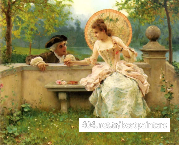 Andreotti_Federico_A_Tender_Moment_In_The_Garden