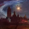 Puigaudeau_Ferdinand_du_The_Bourg_de_Batz_Church_under_the_Moon