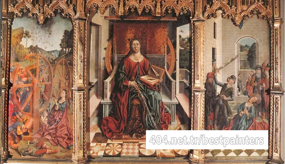 GALLEGO_Fernando_Triptych_Of_St_Catherine