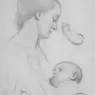 Brown_Ford_Madox_The_Young_Mother_sheet_of_studies