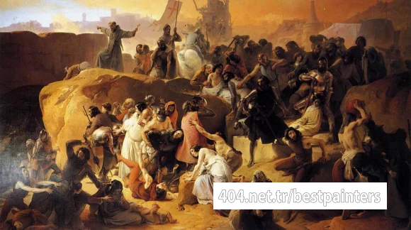 HAYEZ_Francesco_Crusaders_Thirsting_Near_Jerusalem