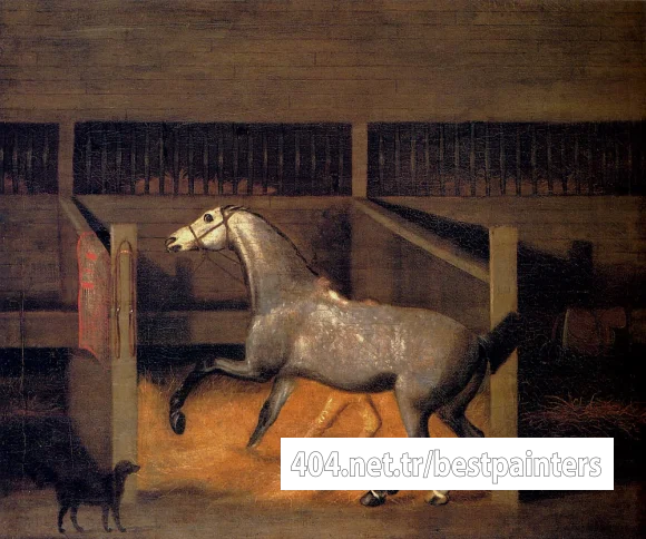 Sartorius_Francis_A_Dappled_Grey_In_A_Stall