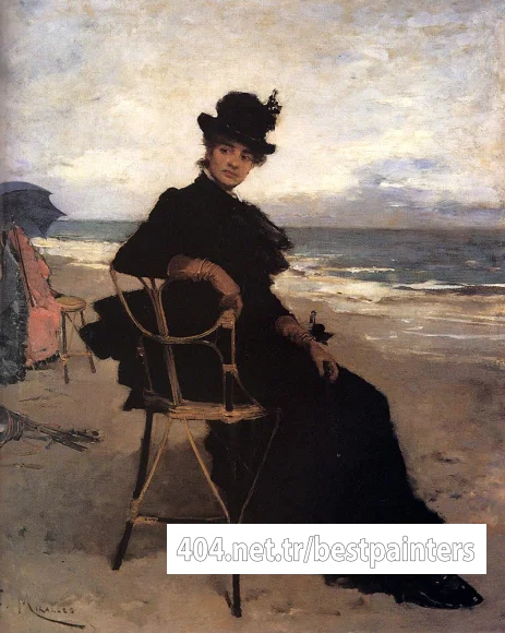 Miralles_Francisco_A_Lady_Seated_On_A_Veranda