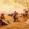 Miralles_Francisco_The_Artist_Sketching_On_A_Beach