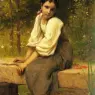 Delobbe_Francois_Alfred_A_Moment_Of_Reflection