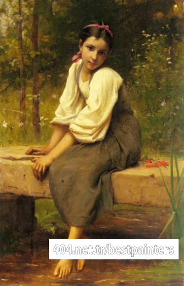 Delobbe_Francois_Alfred_A_Moment_Of_Reflection