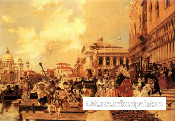 Flameng_Francois_Le_Carneval_A_Venise