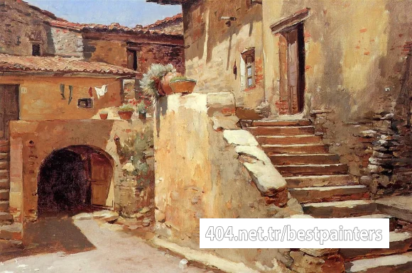 Duveneck_Frank_Italian_Courtyard