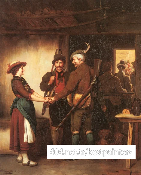 Defregger_Franz_Von_Abschied_Der_Jager