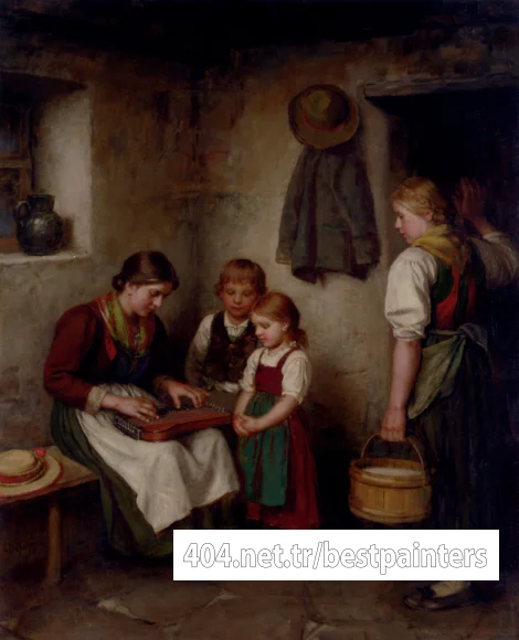 Defregger_Franz_Von_The_Music_Lesson