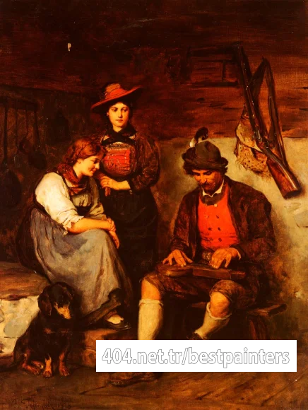 Defregger_Franz_von_Der_zitherspieler_Auf_Der_Alm