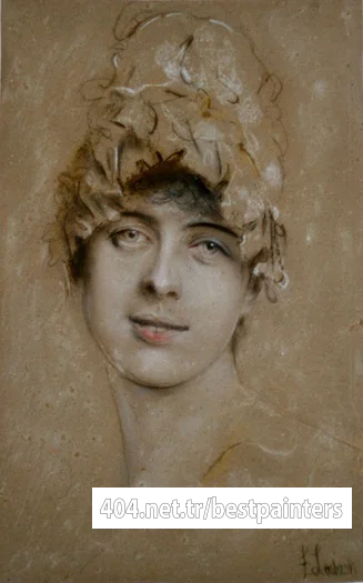 Lenbach_Franz_von_Portrait_of_a_young_woman