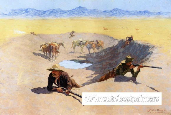 Remington_Frederic_Fight_for_the_Water_Hole