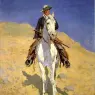 Remington_Frederic_Self_Portrait_on_a_Horse