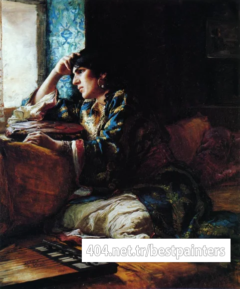 Bridgeman_Frederick_Arthur_Aicha_a_Woman_of_Morocco