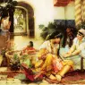 Bridgeman_Frederick_Arthur_In_a_Village_El_Biar_Algeria