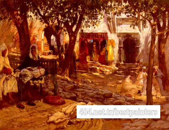 Bridgman_Frederick_Arthur_An_Eastern_Courtyard