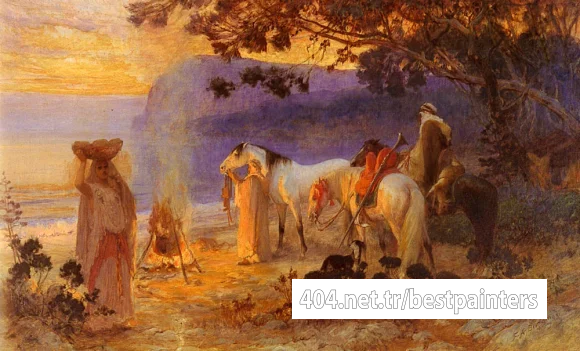 Bridgman_Frederick_Arthur_On_The_Coast_Of_Kabylie
