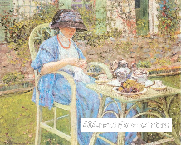 Frieseke_Frederick_C_Breakfast_in_the_Garden