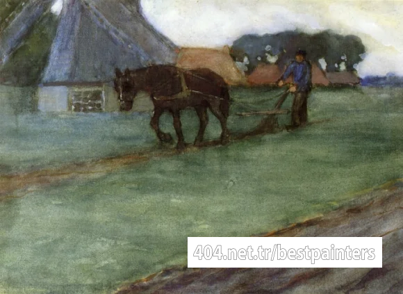 Frieseke_Frederick_C_Man_Plowing