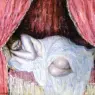 Frieseke_Frederick_C_Nude_Behind_Red_Curtains
