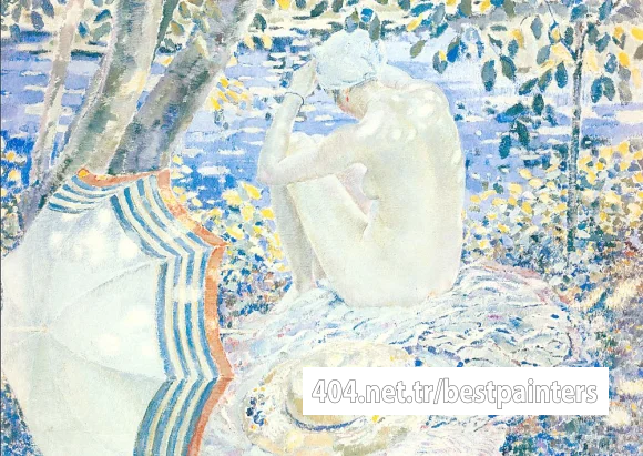 Frieseke_Frederick_C_On_the_Bank