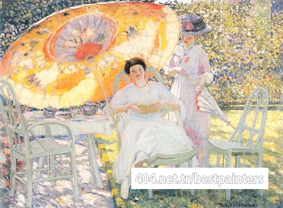 Frieseke_Frederick_C_The_Garden_Parasol