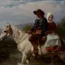 Goodall_Frederick_Fording_The_Stream