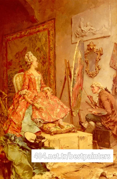 Kaemmerer_Frederick_Hendrik_Sitting_For_Her_Portrait