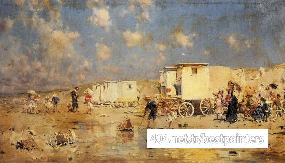 Kaemmerer_Frederick_Hendrik_The_Beach_At_Scheveningen_Holland