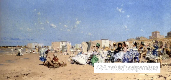 Kaemmerer_Frederik_Hendrik_Beach_At_Scheveningen_Holland