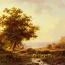 KRuseman_Frederik_Marianus_An_Extensive_River_Landscape_With_A_Castle_On_A_Hill_Beyond