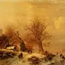 Kruseman_Frederick_Marianus_Figures_In_A_Frozen_Winter_Landscape