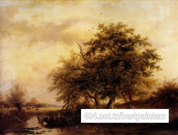 Kruseman_Frederick_Marianus_Figures_In_A_Summer_Landscape