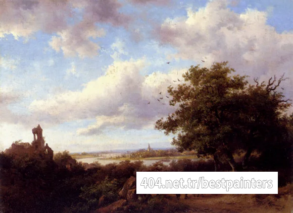 Kruseman_Fredrik_Marinus_A_Blustery_Summer_Landscape