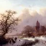 Kruseman_Fredrik_Marinus_A_Frozen_Winter_Landscape