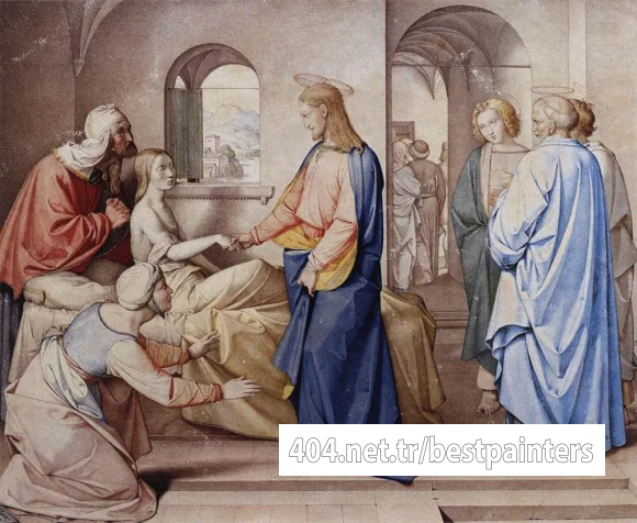 OVERBECK_Friedrich_Christ_Resurrects_The_Daughter_Of_Jairu