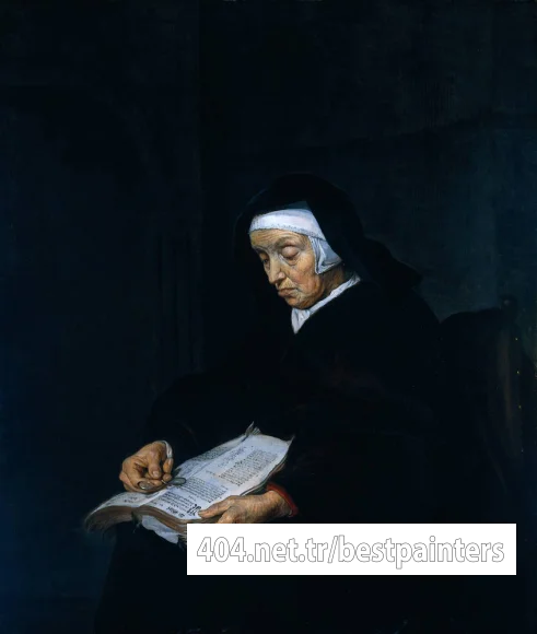 Metsu_Gabriel_Old_Woman_Meditating