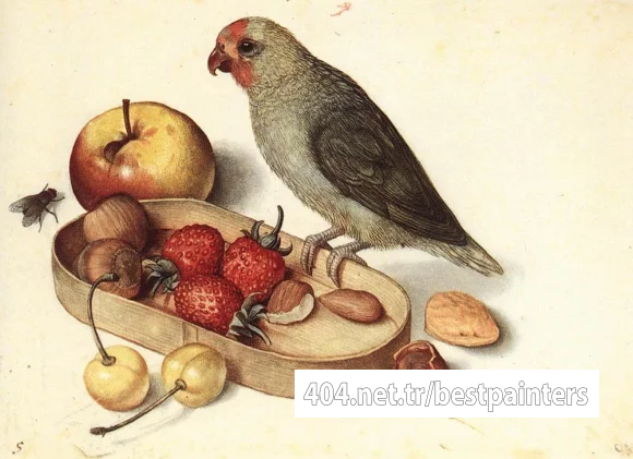 FLEGEL_Georg_Still_Life_With_Pygmy_Parrot