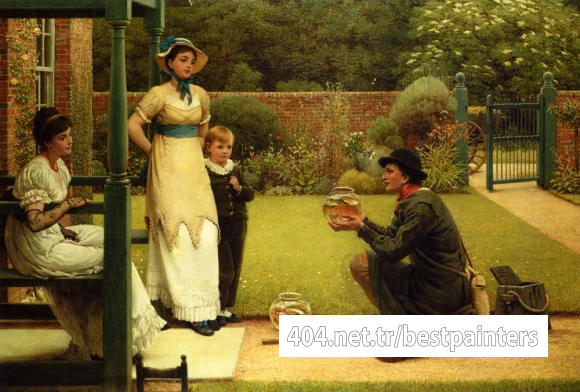 Leslie_George_Dunlop_The_Goldfish_Seller