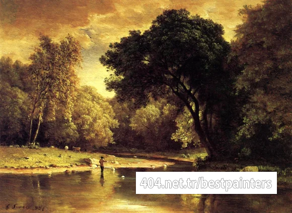 Inness_George_Fisherman_in_a_Stream