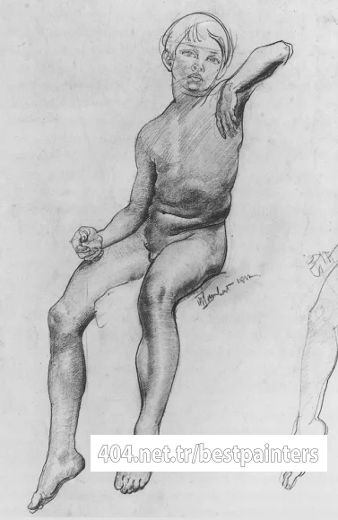 Lambert_Seated_Boy_drawing