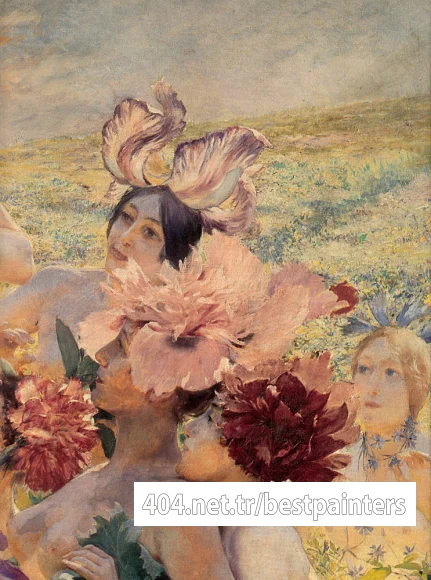 Rochegrosse_The_Knight_of_the_Flowers_detail_right