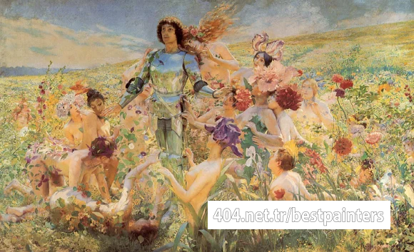 Rochegrosse_The_Knight_of_the_Flowers