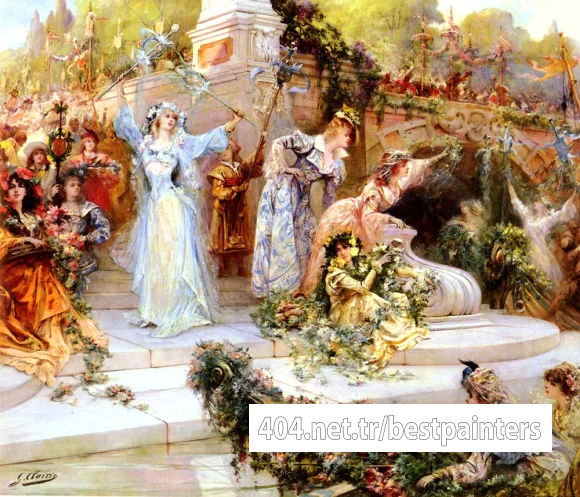Clairin_Georges_Jules_Victor_La_Fete_Fleurie