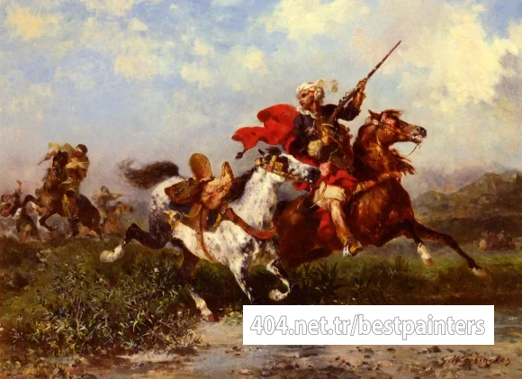 Washington_Georges_Combats_De_Cavaliers_Arabes