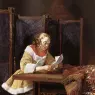 TERBORCH_Gerard_A_Lady_Reading_A_Letter