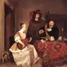 TERBORCH_Gerard_A_Young_Woman_Playing_A_Theorbo_To_Two_Men