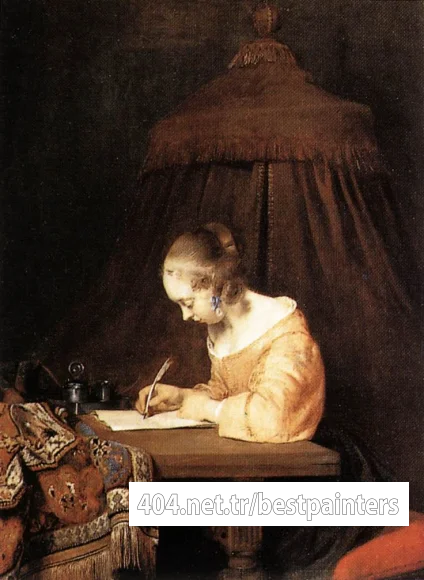 TERBORCH_Gerard_Woman_Writing_A_Letter